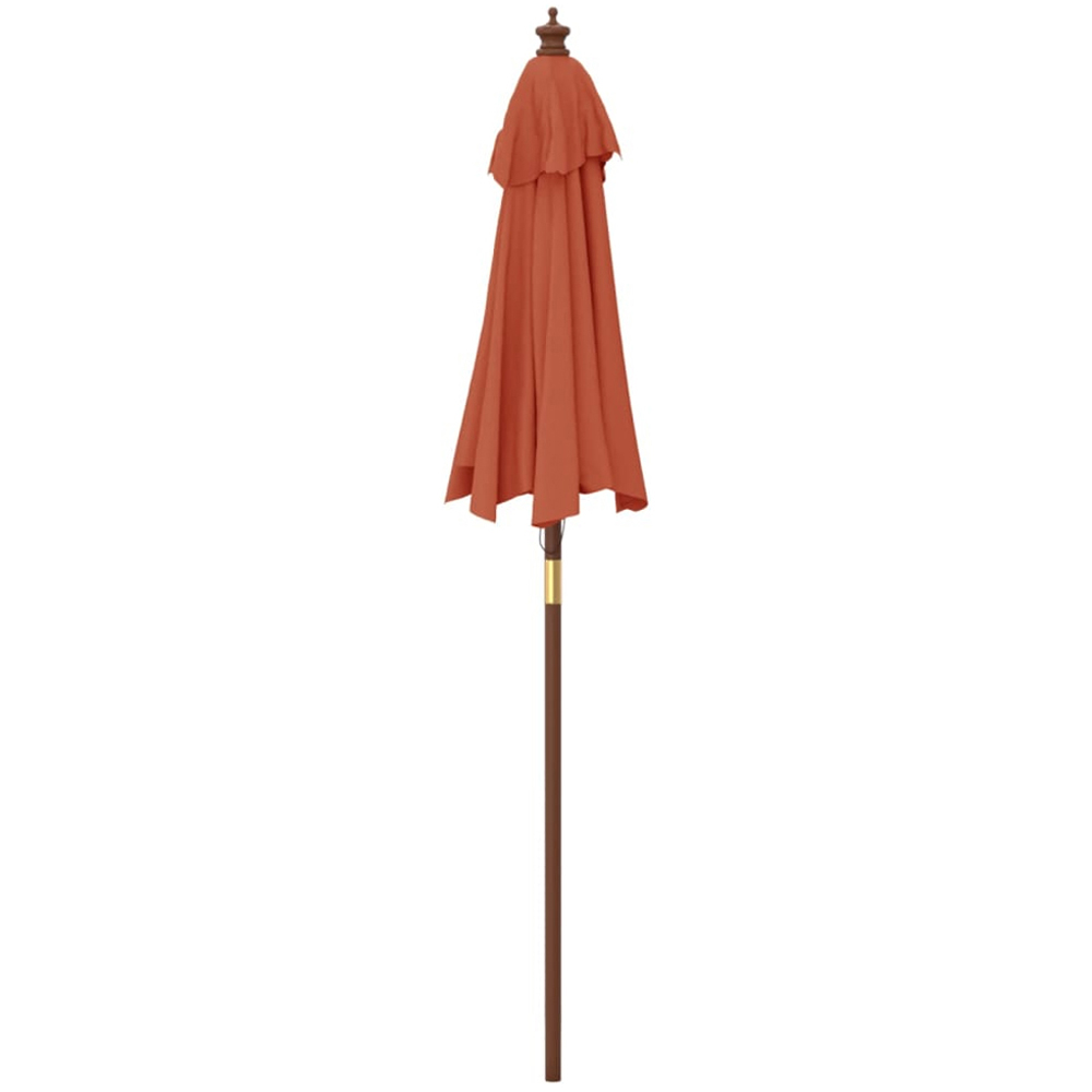 vidaXL Brown Garden Parasol 2.3 x 1.9m Image 4