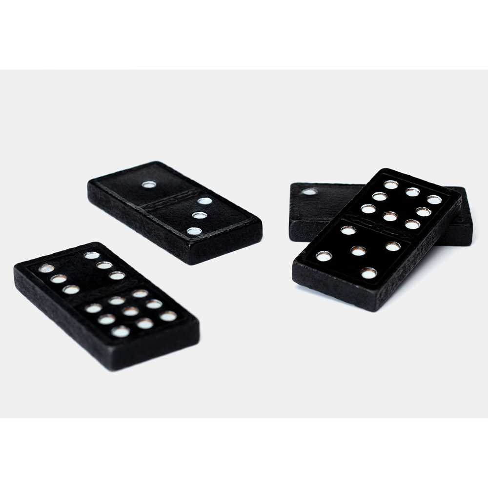 Goki 55 Tiles Dominoes in Wooden Box Image 3