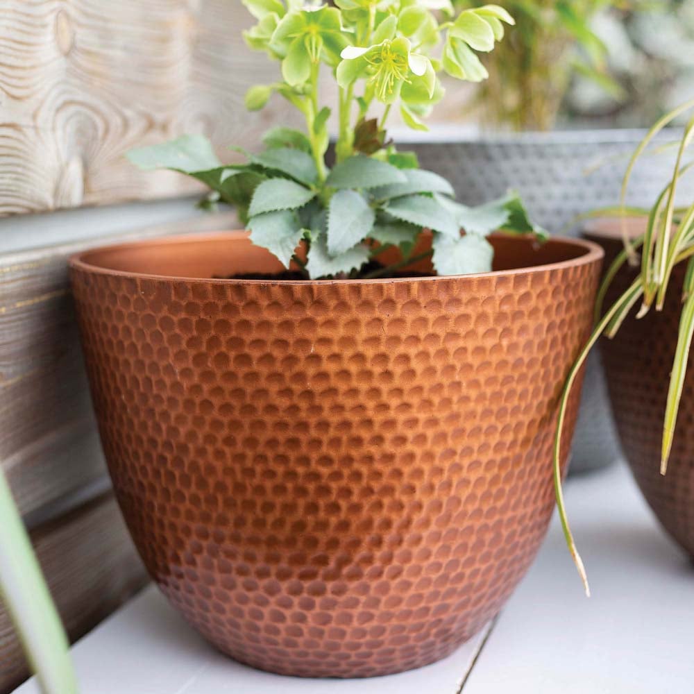 Plant Avenue Elements Copper Plant Pot 38cm Image 2