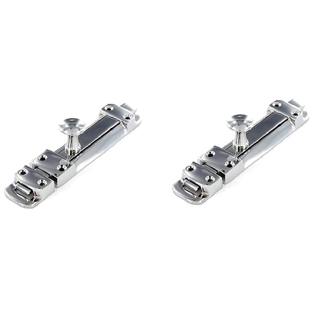 Golden Grace Polished Chrome Security Slide Door Bolt 2 Pack Image
