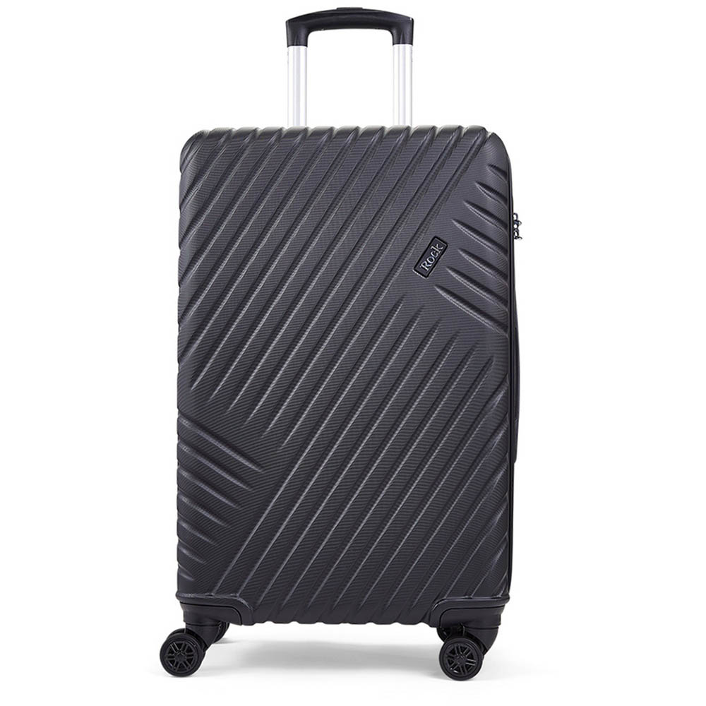 Rock Santiago Medium Black Hardshell Suitcase Image 2