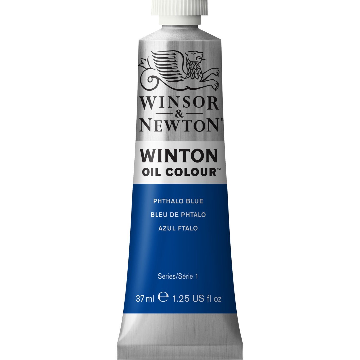 Winsor and Newton 37ml Winton Oil Colours - Phthalo Blue Image 1