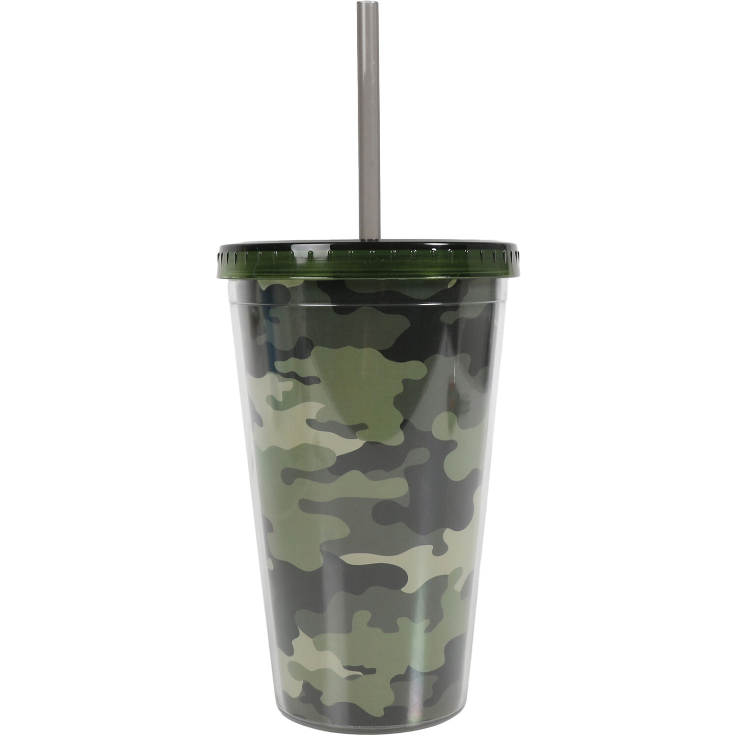 Gaming/Camo 480ml Tumbler with Straw Wilko