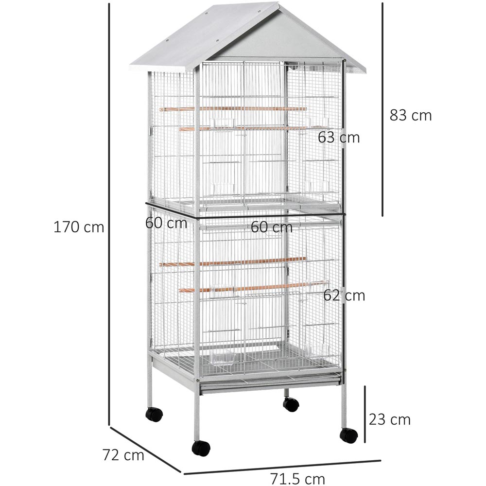 PawHut 170cm Wrought Metal Bird Cage Wilko
