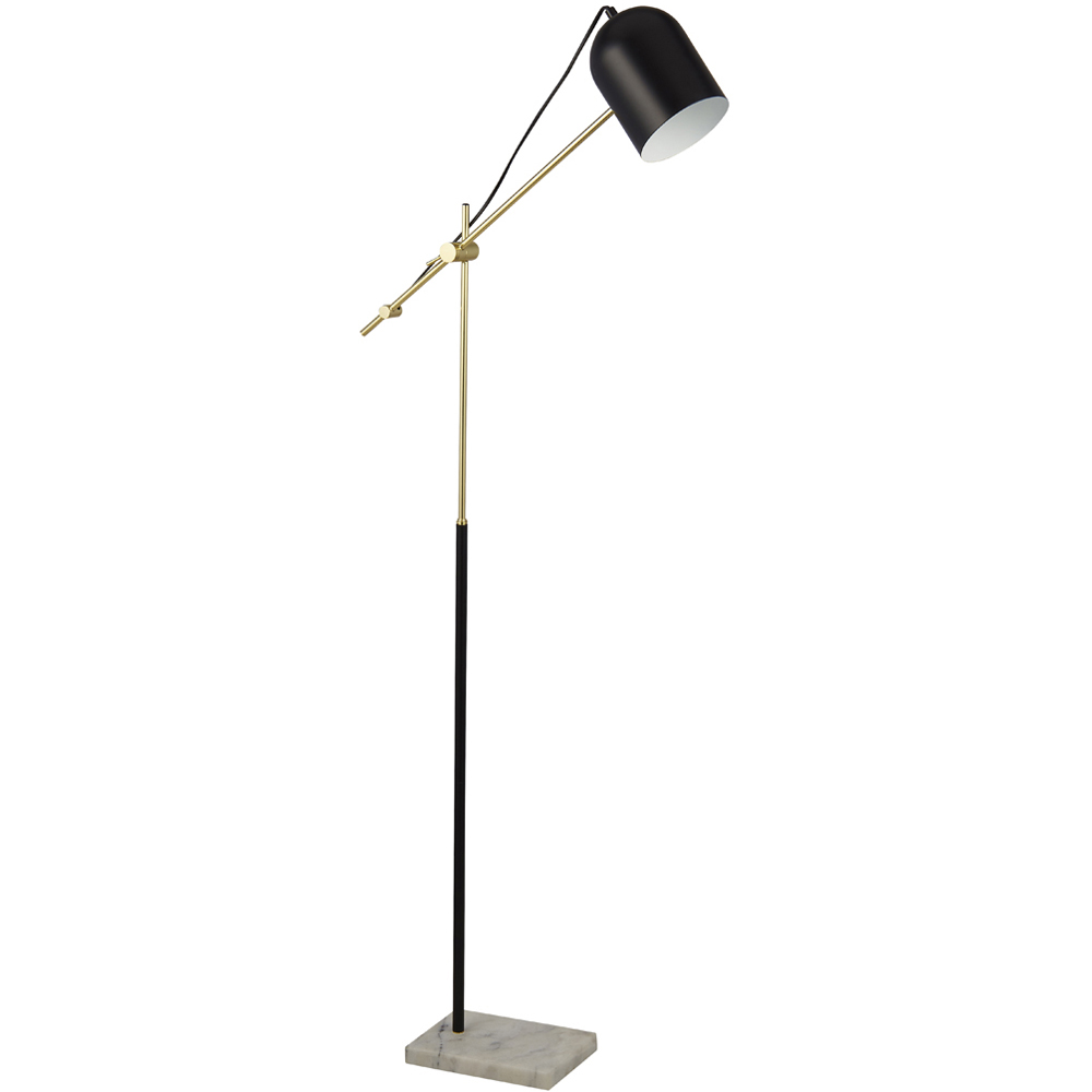 Lighting Collection Black and Gold Floor Lamp Image 3