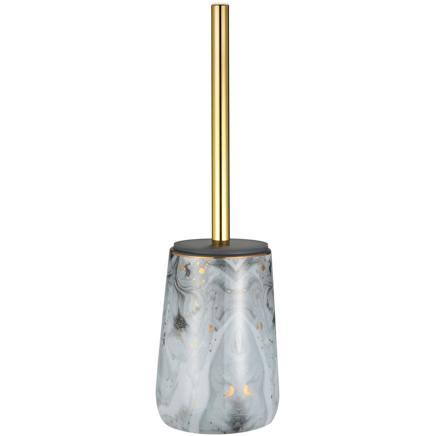 Agate Toilet Brush Holder - Grey Image 1