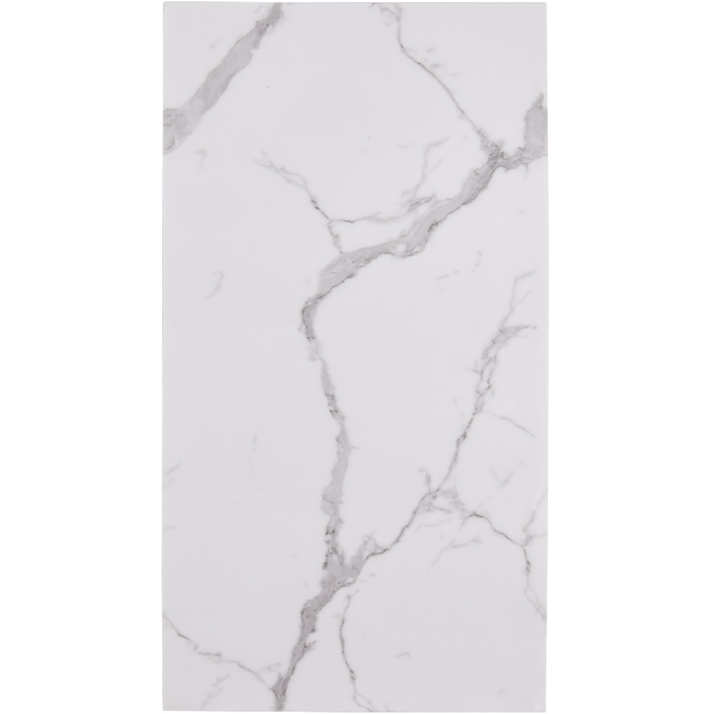 Living and Home 10 Piece White Broken Veins Marble Peel and Stick Wall Sticker Image 2