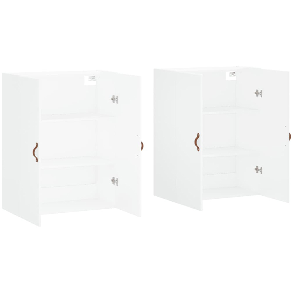 vidaXL 2 Door White Wall Mounted Cabinet Set of 2 Image 4