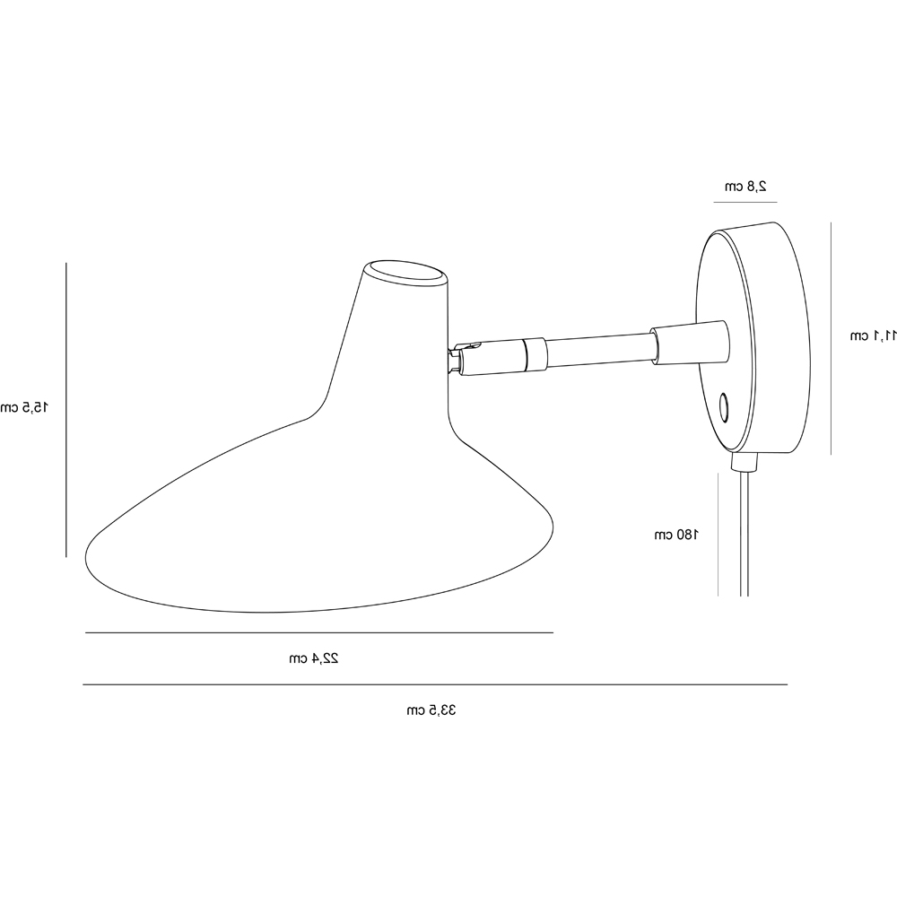 Nordlux Darci Black Short Wall Light Image 7