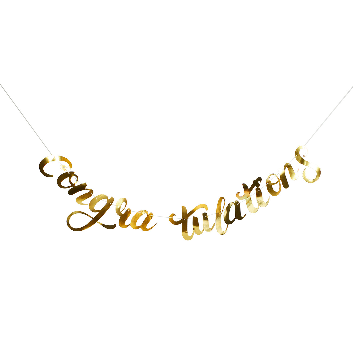 Congratulations Banner - Gold Image 3