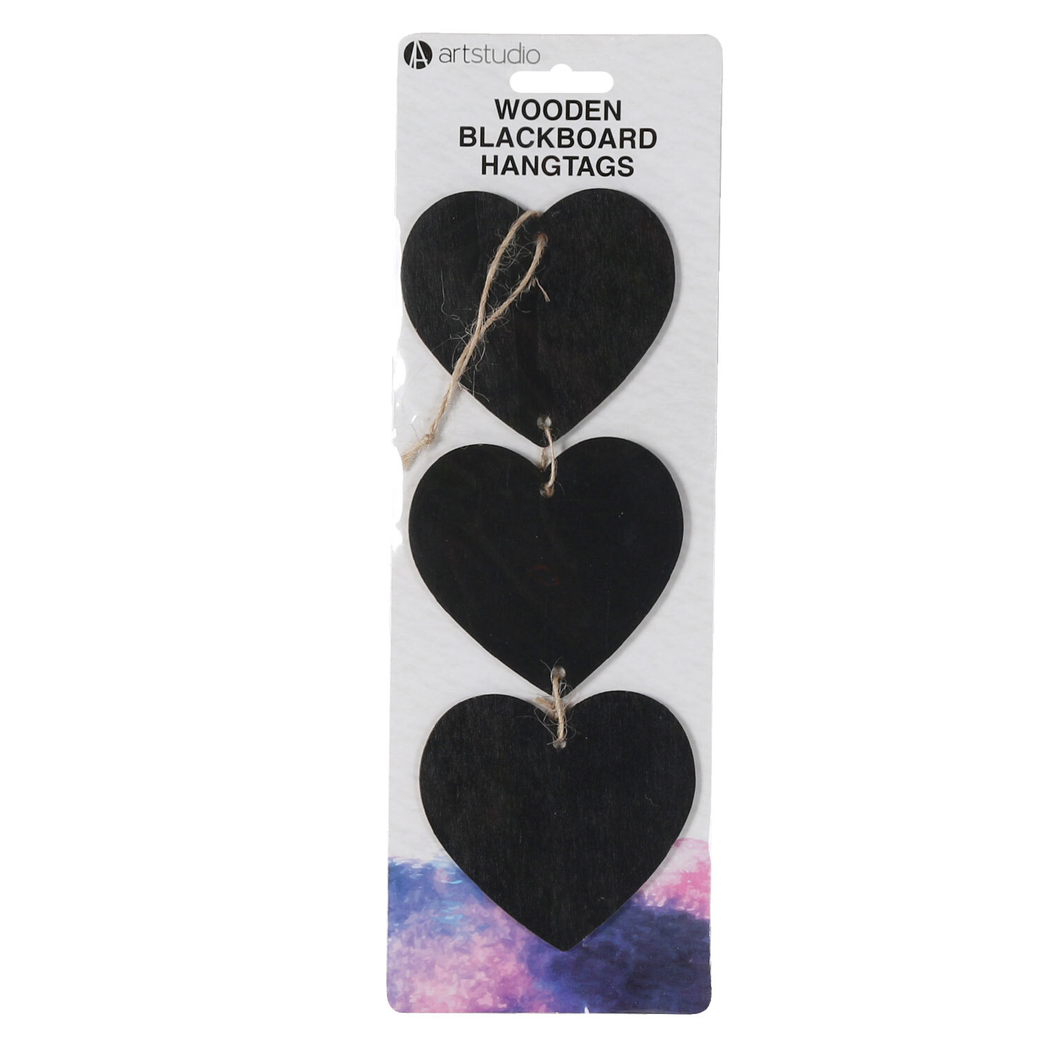 Art Studio Wooden Blackboard Hangtags Image