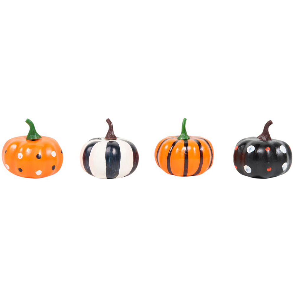Pack of 4 Mini Craft Pumpkins Image 1