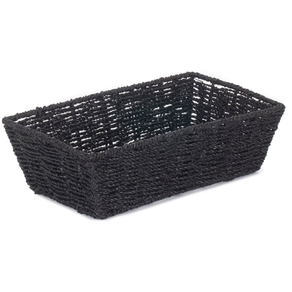 Red Hamper Small Black Paper Rope Tray Image 1