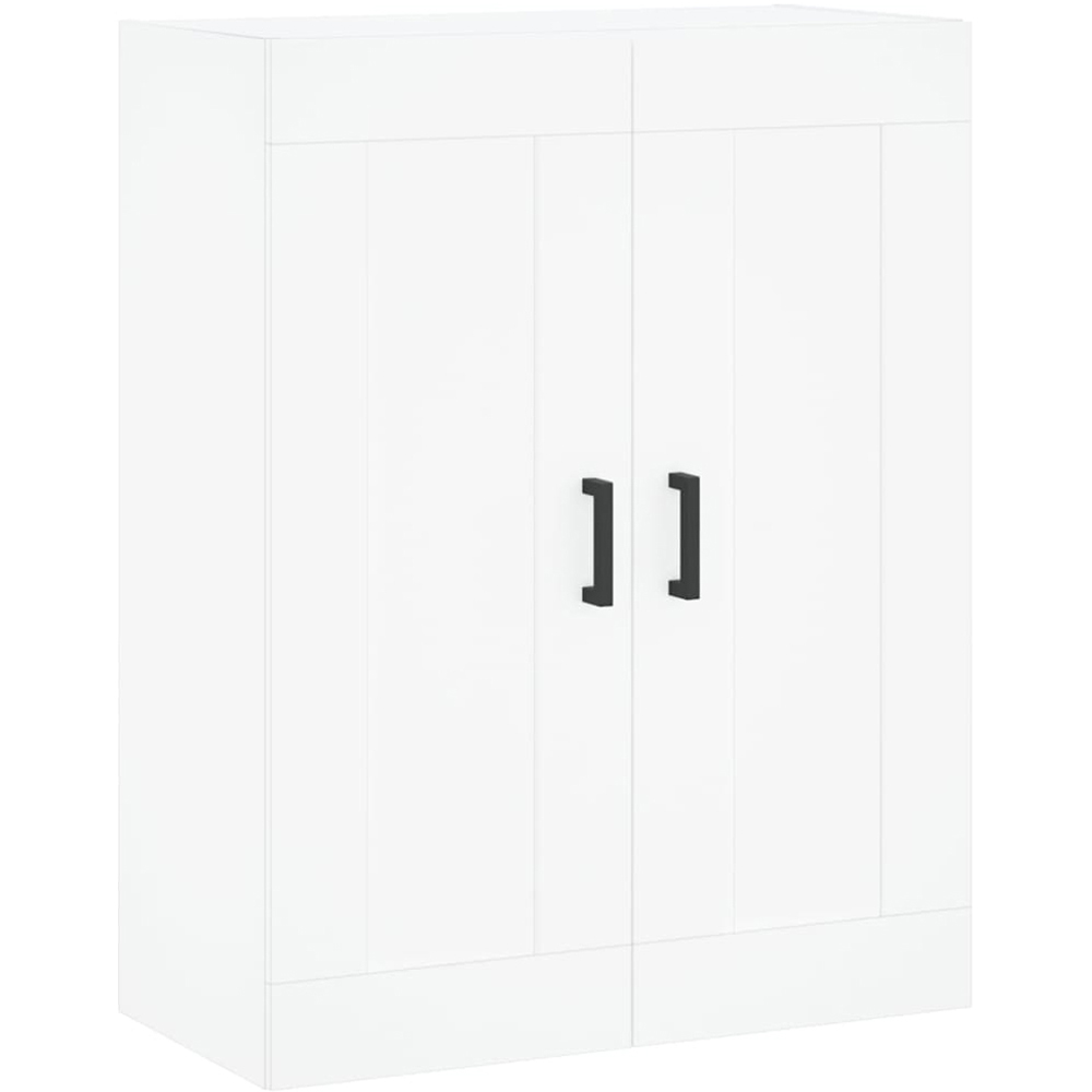 vidaXL 4 Door 6 Shelf White Highboard with Metal Legs Image 5