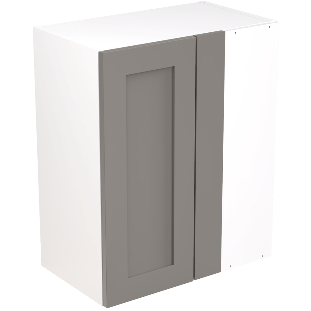 Kitchen Kit Shaker Matt Dust Grey Blind Corner Wall Kitchen Cabinet Flatpack 600mm Image 1