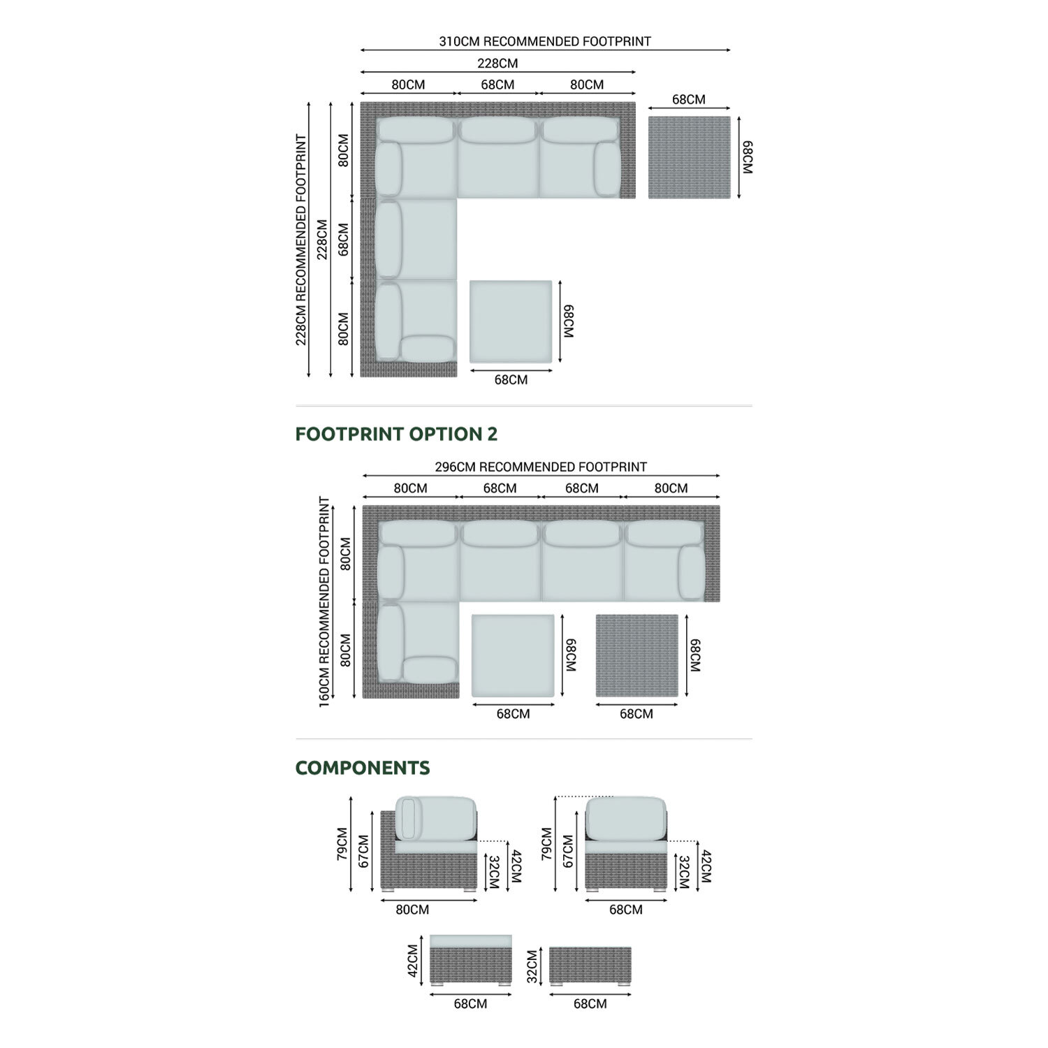 Chelsea Corner Sofa Set - Grey Image 7