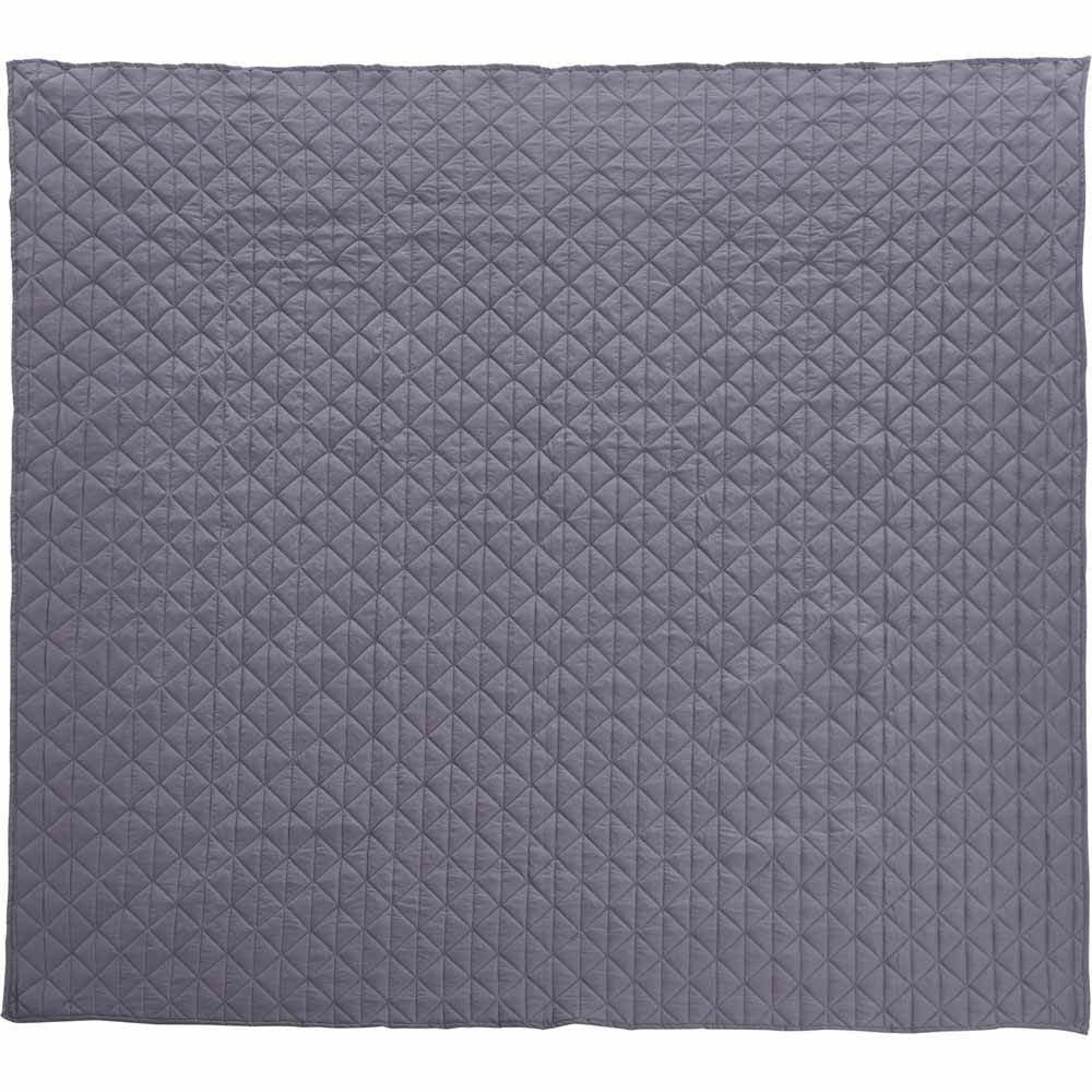 Wilko Grey Pinsonic Throw 200 X 200cm Wilko