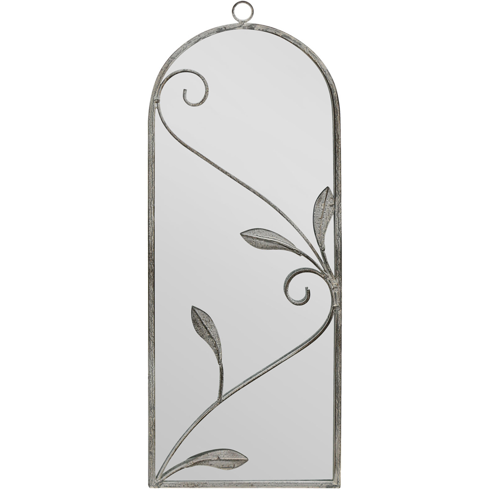 The Arcus Concrete Colour Arched Wall Mirror 64 x 24cm Image 1
