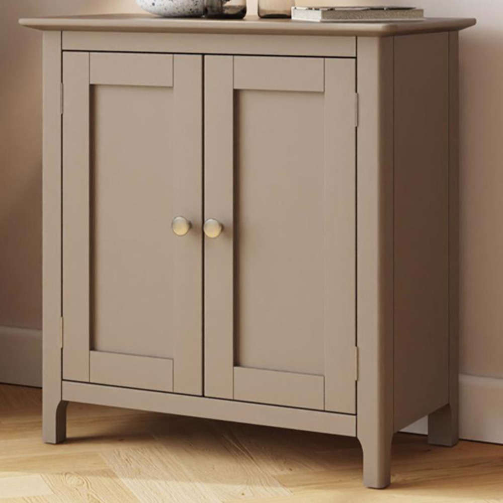 FWStyle Palma 2 Door Putty Ready Assembled Compact Sideboard Image 1