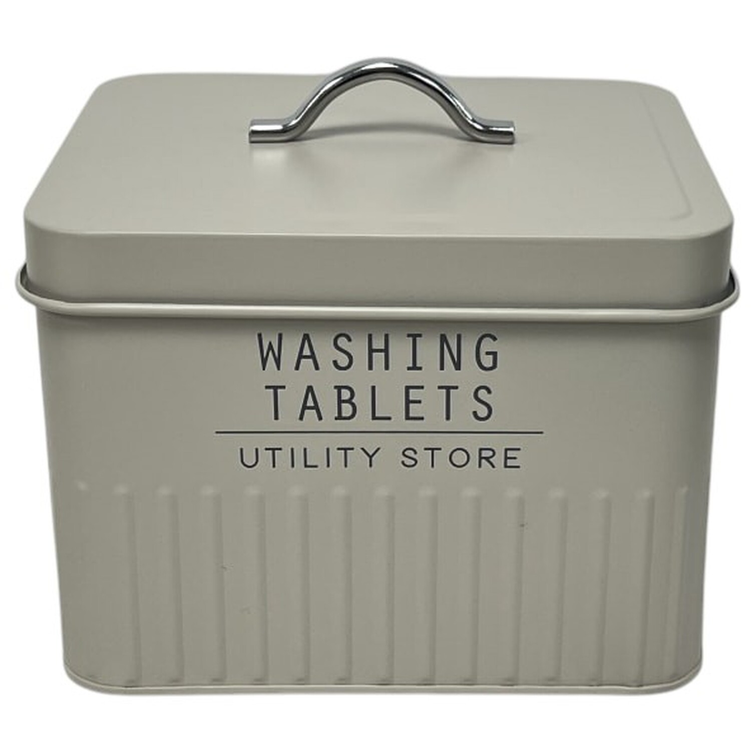 Embossed Washing Tablet Box Grey Image