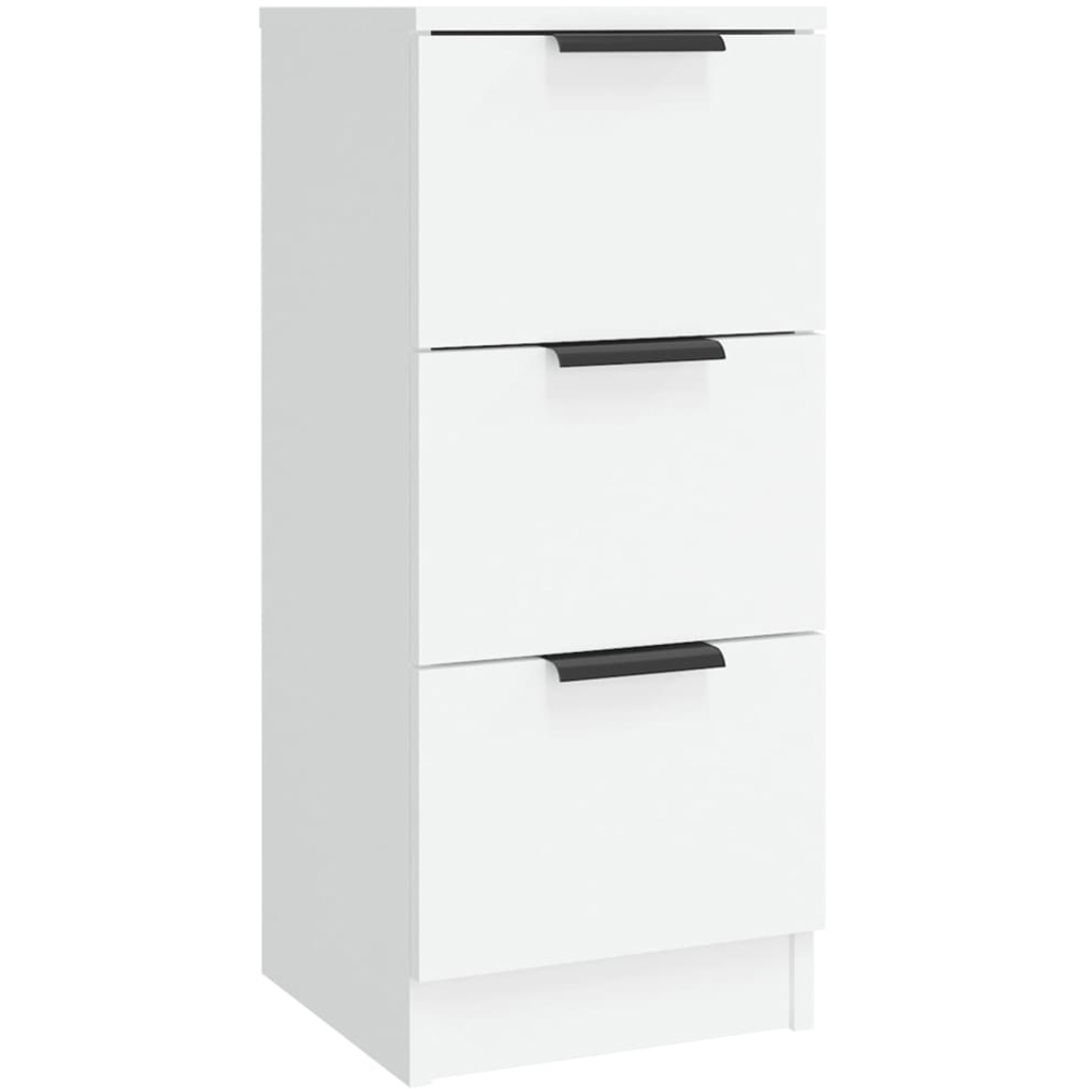 vidaXL 2 Door 6 Drawer White Sideboard 3 Piece Image 8