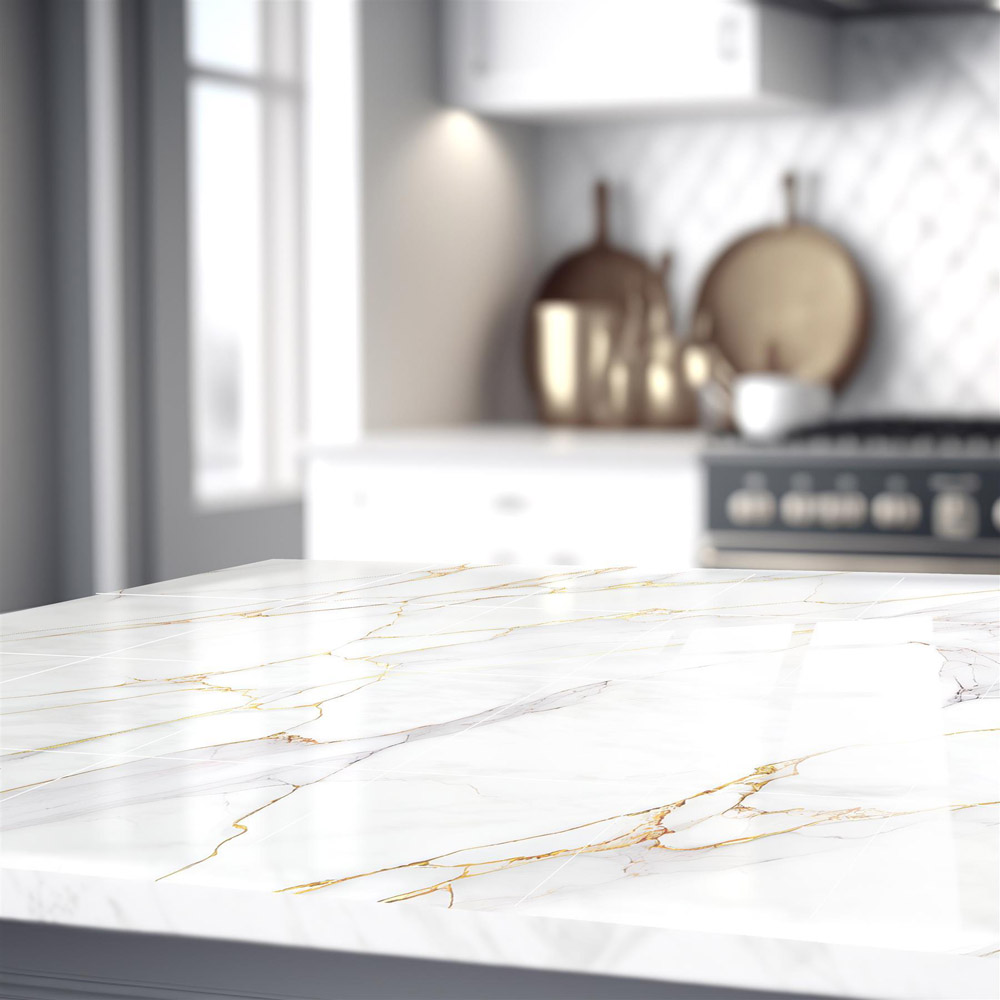 Walplus Marble Stone Modern White Tile Sticker 24 Pack Image 3