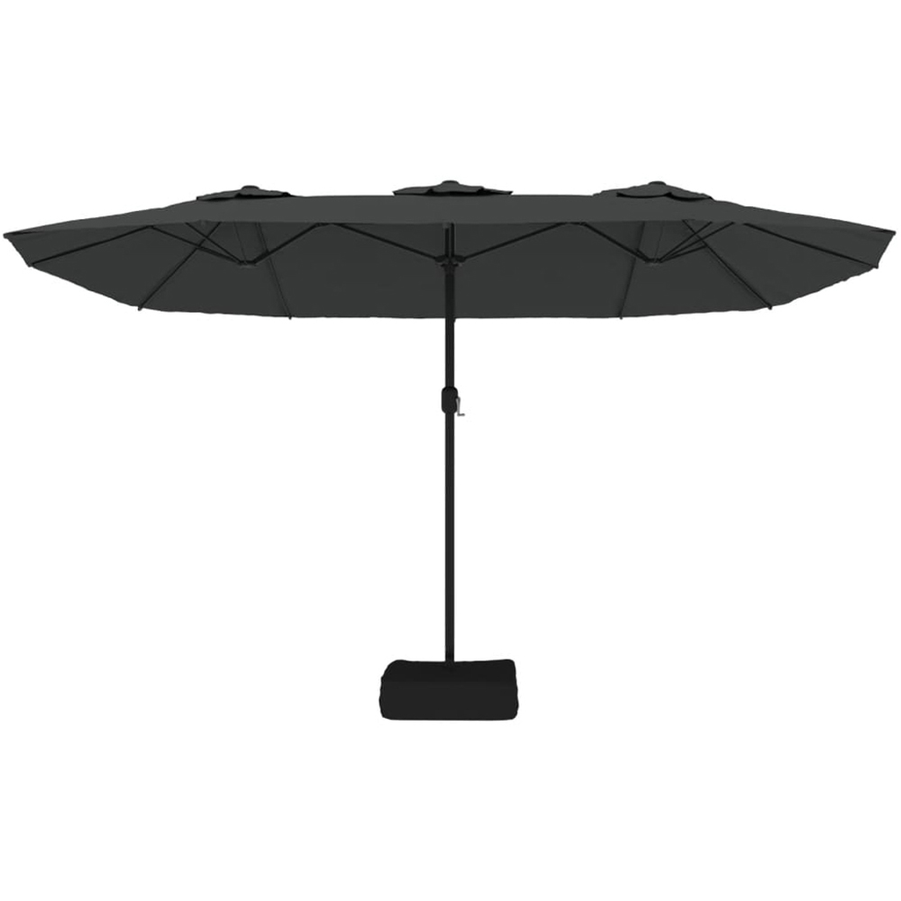 vidaXL Anthracite LED Double Head Parasol 4.5 x 2.6m Image 4