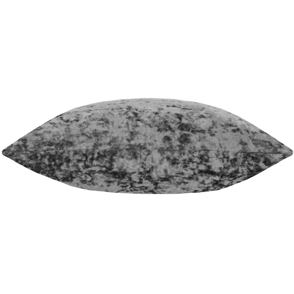 Paoletti Verona Pewter Crushed Velvet Cushion Image 2