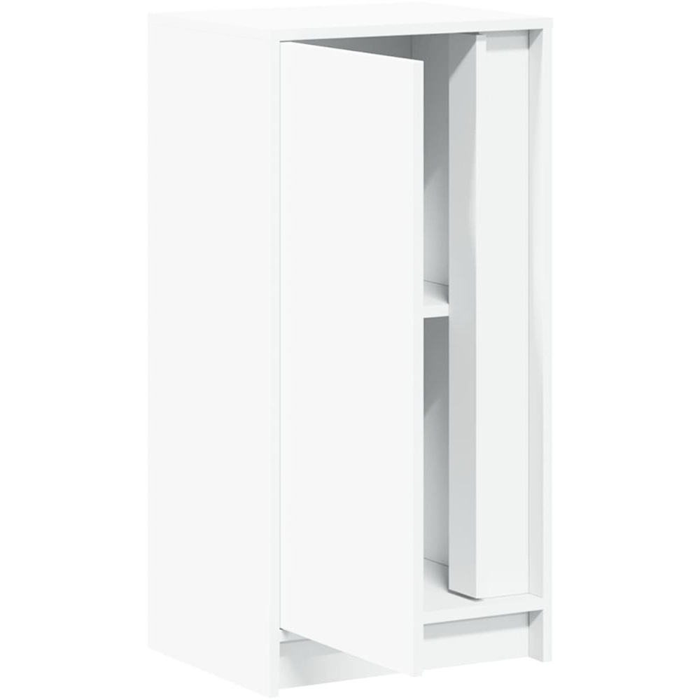 vidaXL Single Door White LED Sideboard Image 5