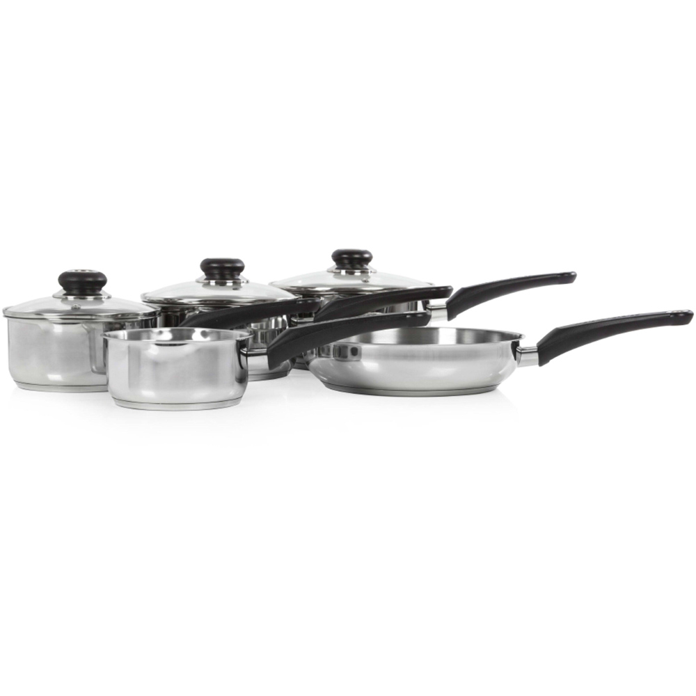 Morphy Richards 5 Piece Stainless Steel Pan Set Wilko