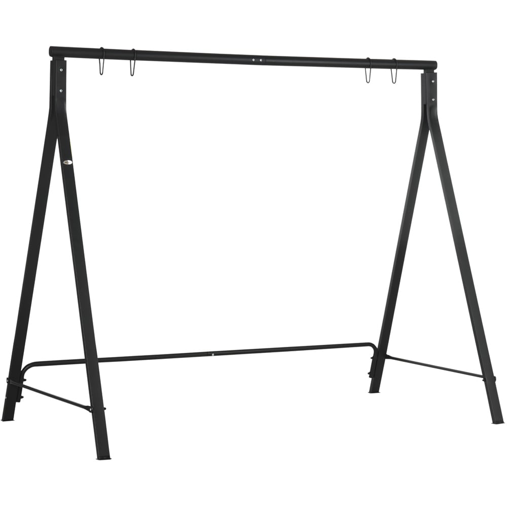 Outsunny Black Metal Swing Stand Image 1