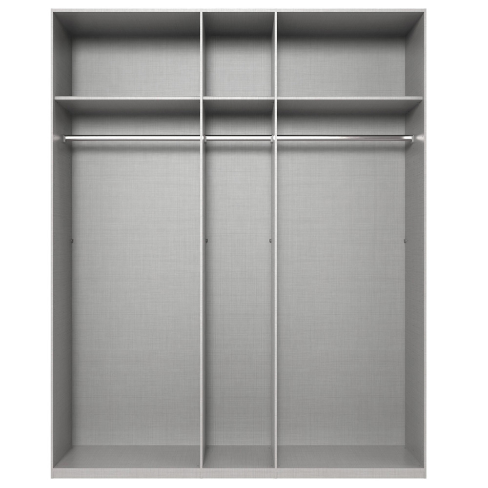 TJ'S Atlanta 3-Section Black Sliding Wardrobe Image 3