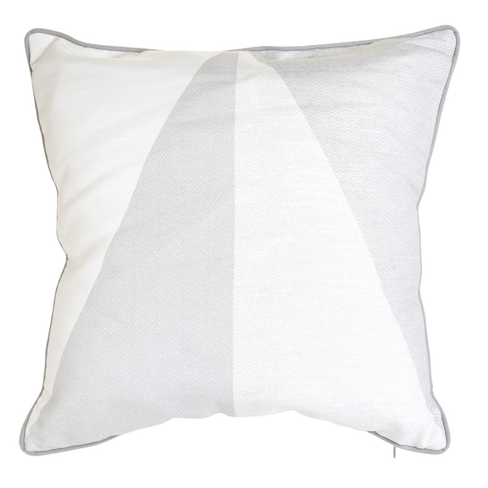 Wilko Geometric Grey Cushion 43 x 43cm Image 1