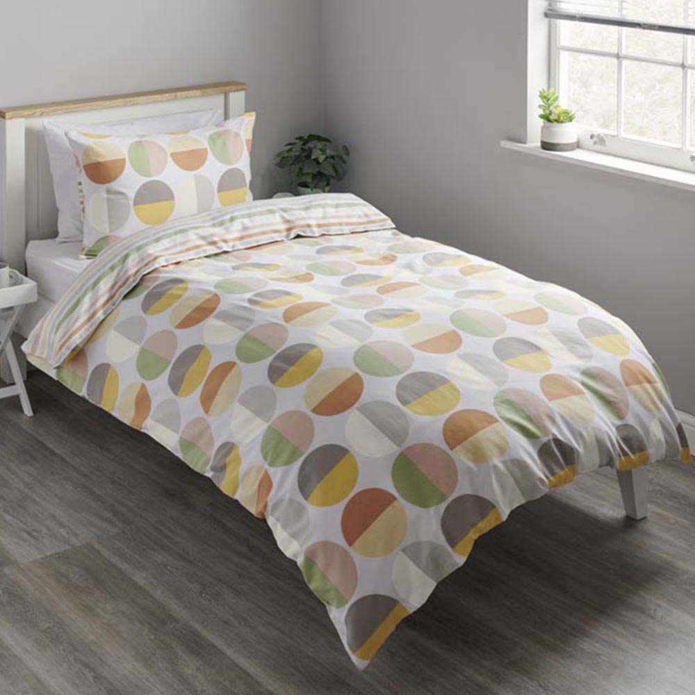 Wilko Spliced Spots Duvet Set Single