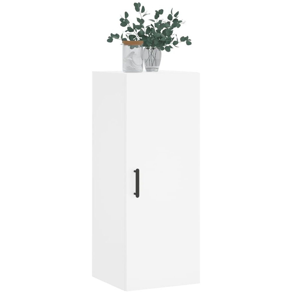 vidaXL Single Door White Wall Mounted Cabinet Image 3