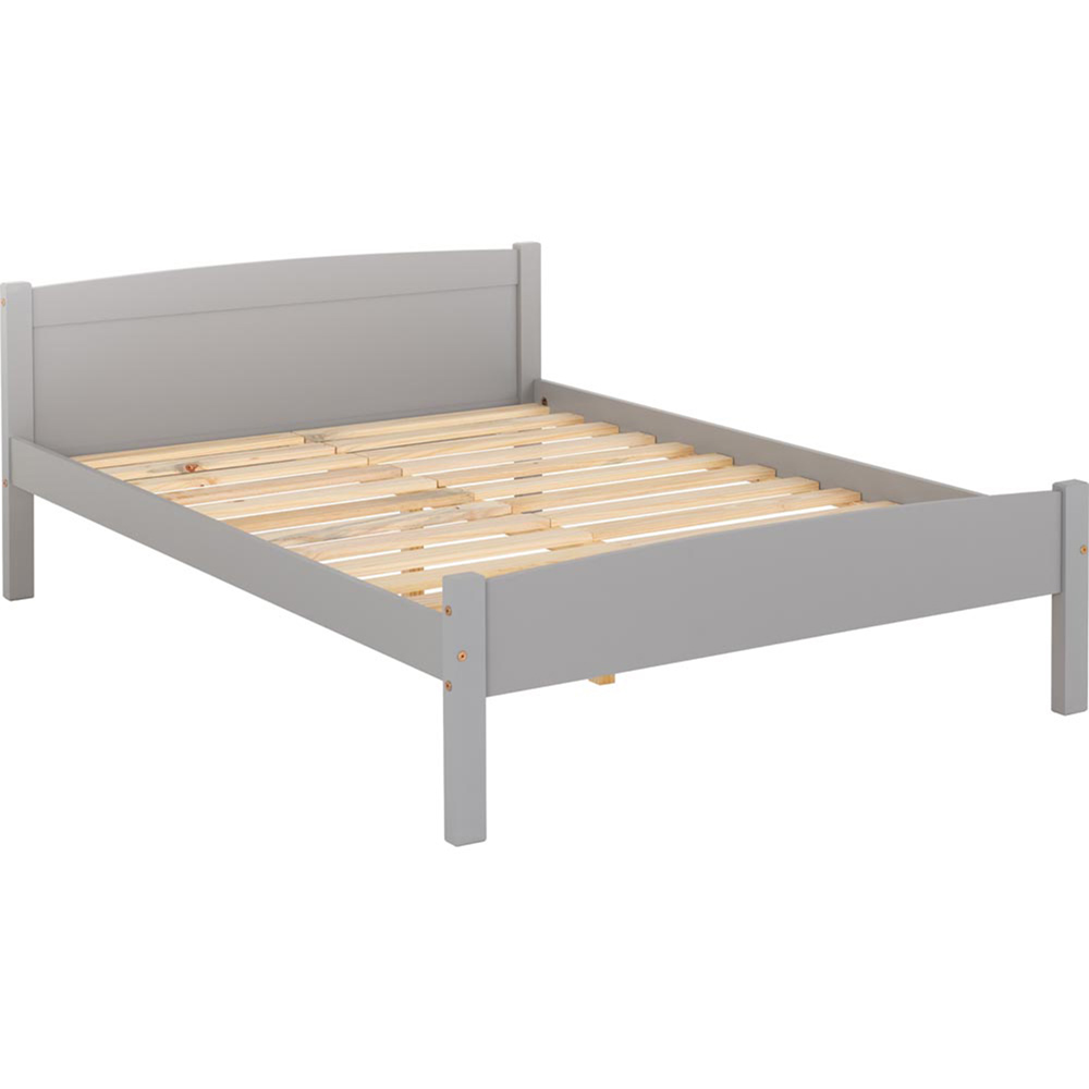 Seconique Double Amber Grey Slate Bed Frame Image 2