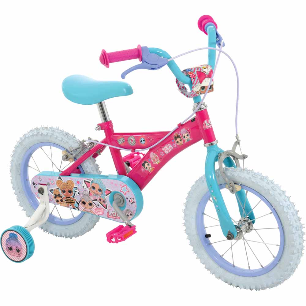 LOL Surprise 14 inch Pink and Blue Bike Image 1
