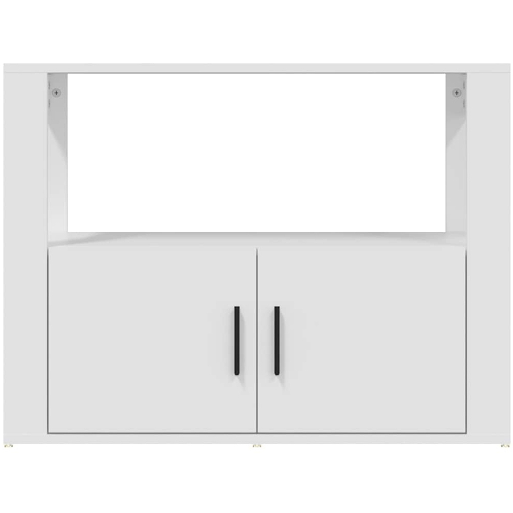 vidaXL 2 Door 2 Shelf White Sideboard Image 5