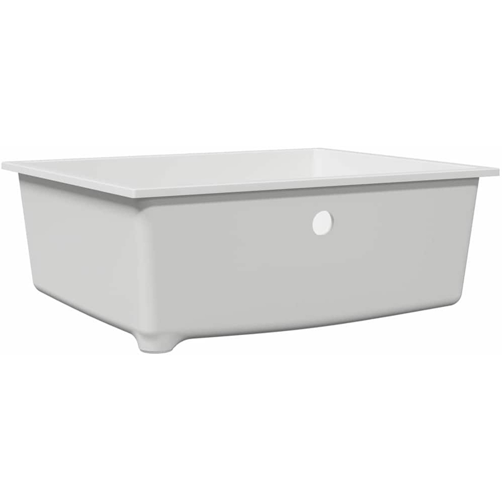vidaXL White Granite Kitchen Sink 54 x 44 x 20cm Image 4