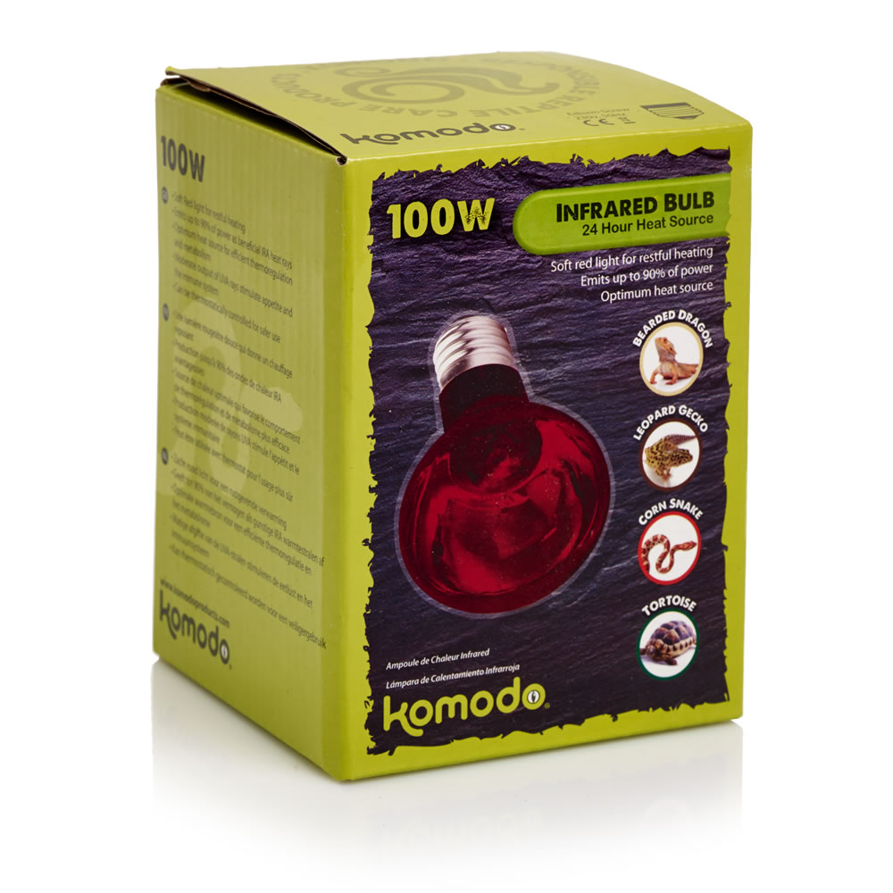 Komodo 100W Infrared 24 Hour Heat Source Reptile Bulb Image