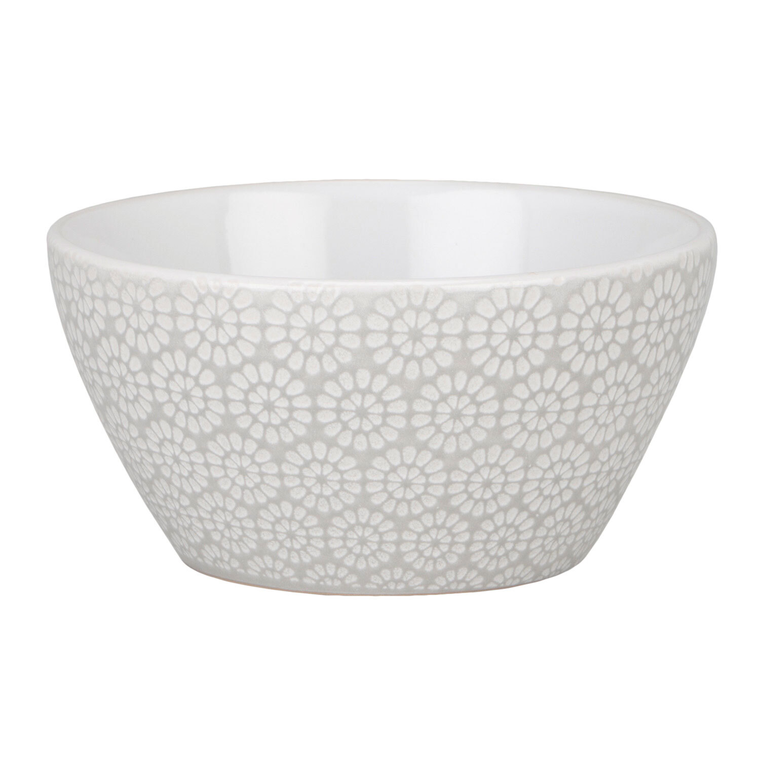 Grey Geometric Blossom Bowl Image