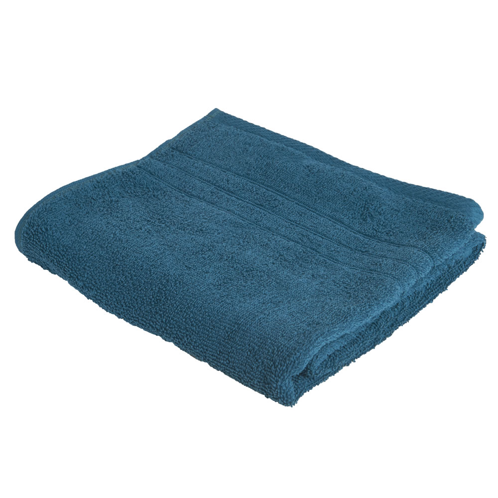 Wilko Hand Towel Dark Teal Wilko