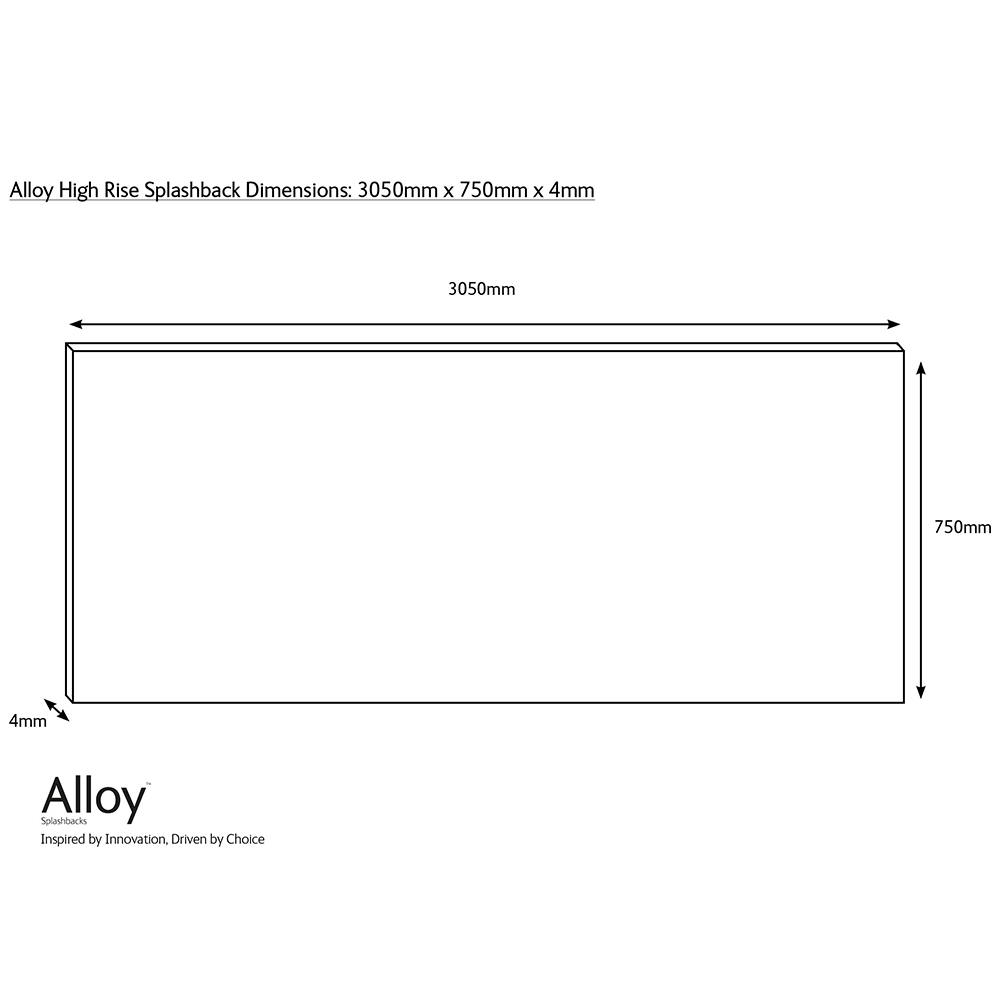 Alloy Arches Moss Kitchen Splashback 2440 x 750 x 4mm Image 4