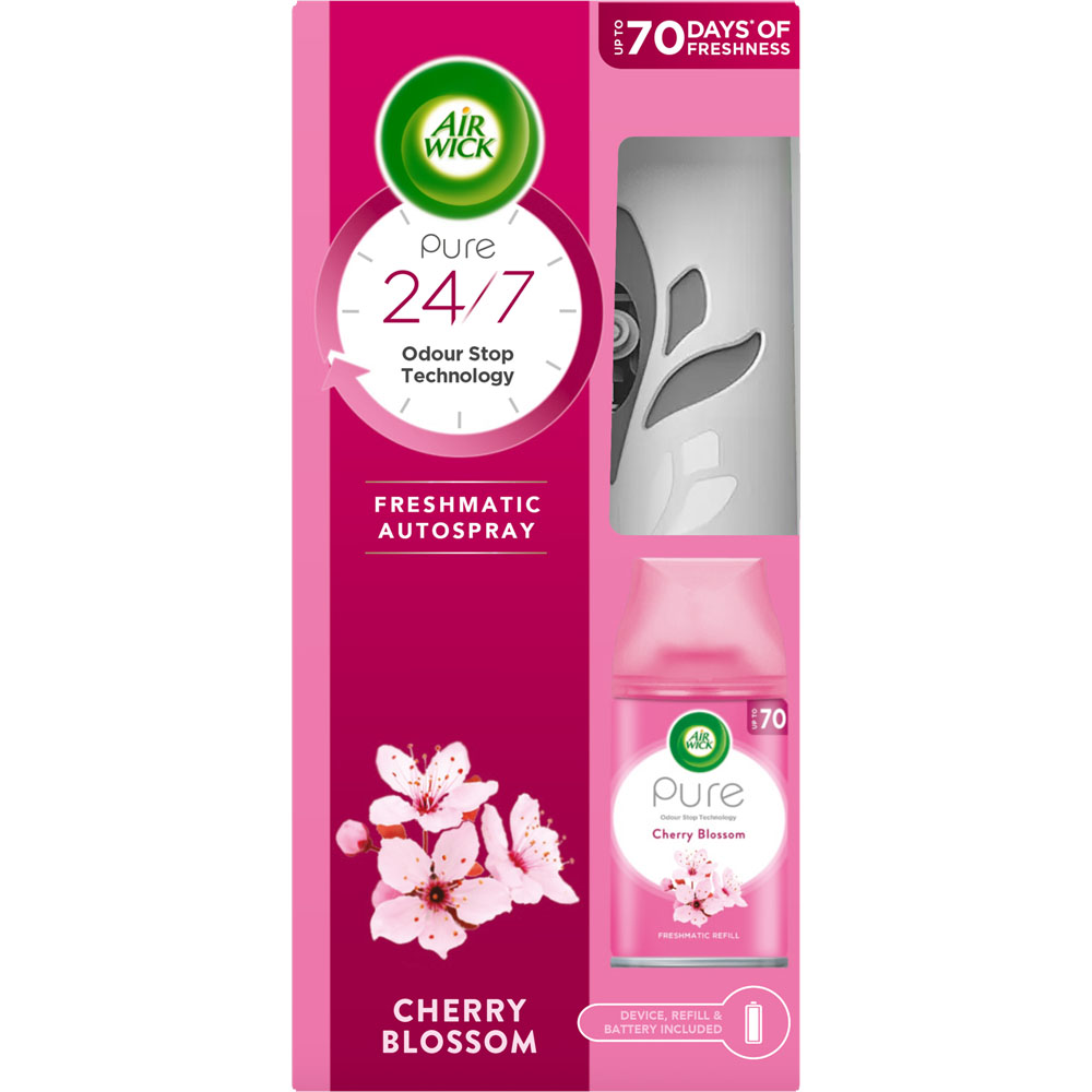 Air Wick Cherry Blossom Freshmatic Autospray Air Freshener Kit 250ml Image