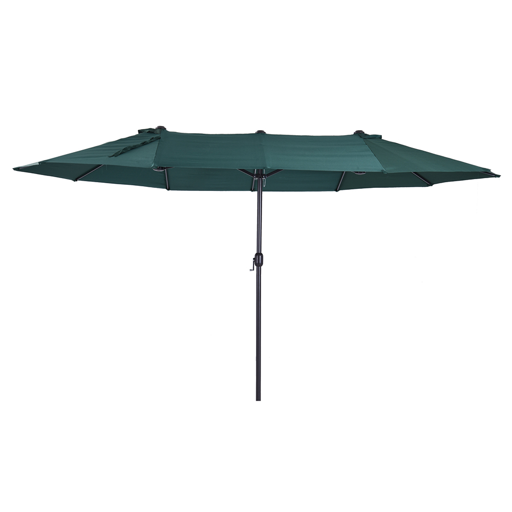 Outsunny 4.6m Garden Parasol Green Image 1