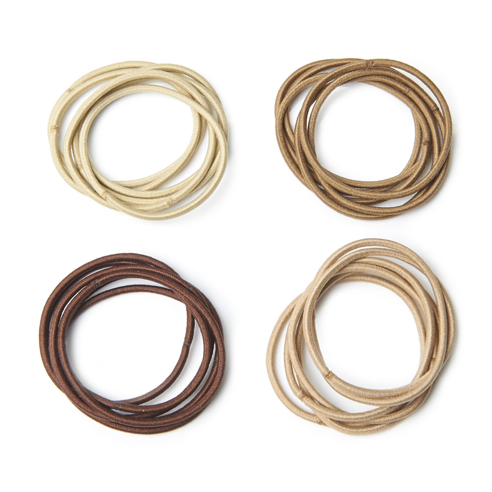 Wilko Thin Hair Bobbles Assorted 24 Pack Image