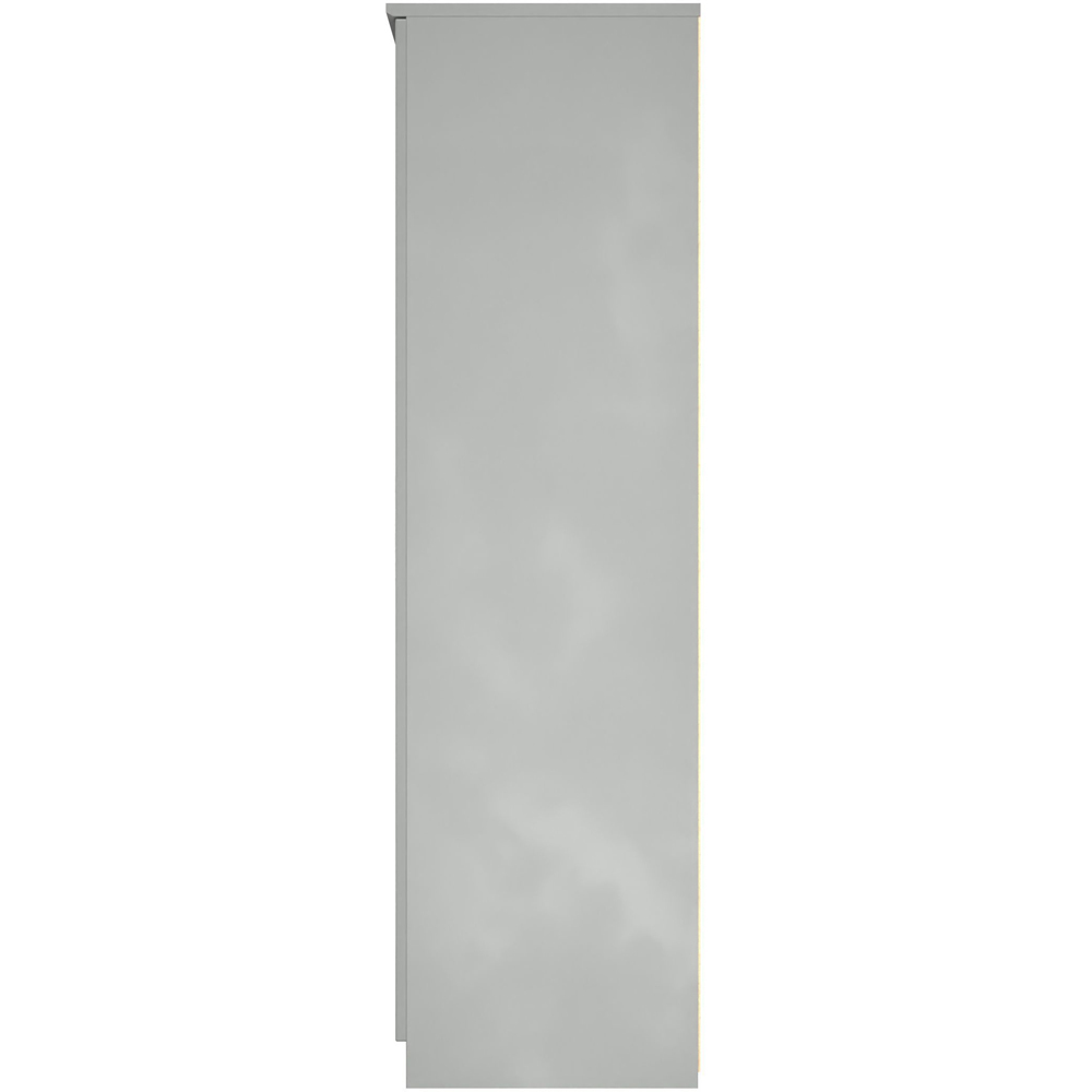 Crowndale Knightsbridge 2 Door Grey Gloss and Dusk Grey Wardrobe Ready Assembled Image 7