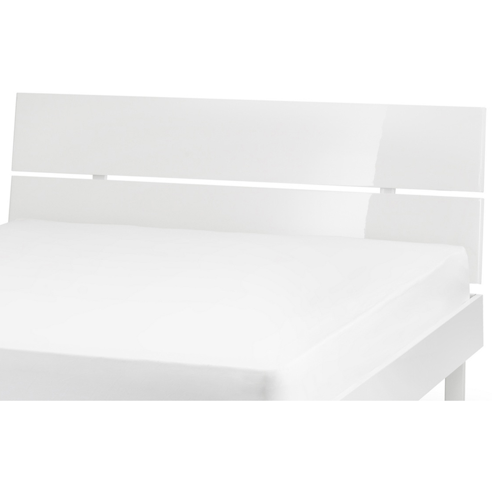 Julian Bowen Manhattan Double White MDF Bed Frame Image 4