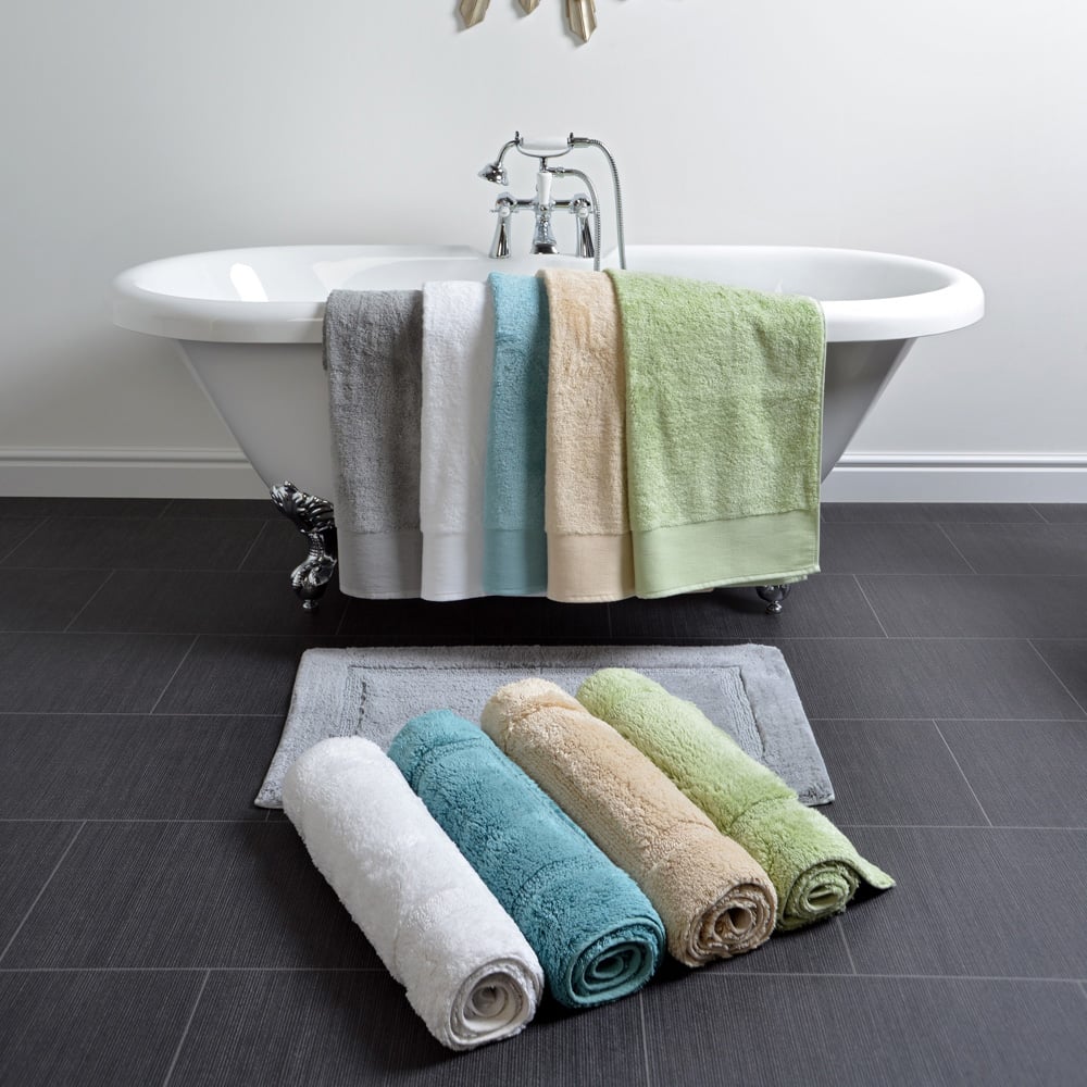 Allure Bath Fashions Marlborough Sand Bamboo Cotton Non-Slip Bath Mat 50 x 80cm Image 2