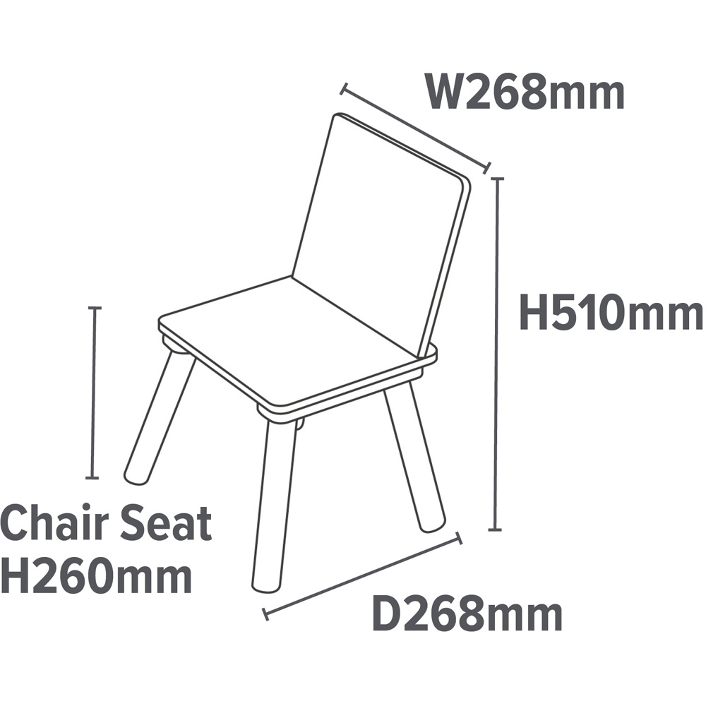 Liberty House Toys Kids White and Pinewood Chair Set of 2 Image 7